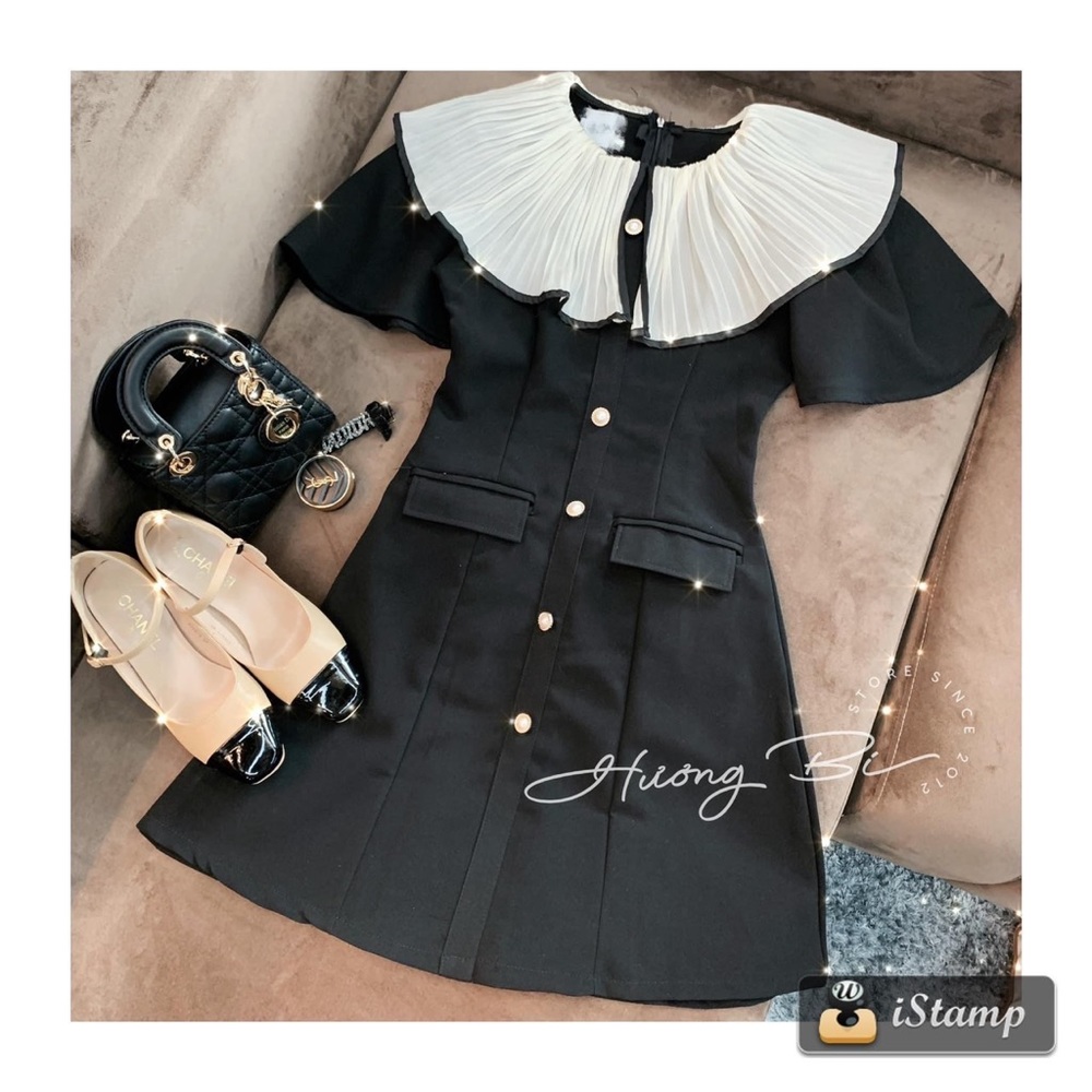Pleated Collar Dress